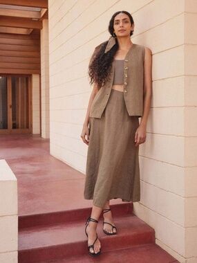 First Rite Alma Skirt in Cocoa, Size S